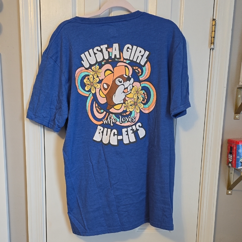 Women's Blue BUC-EE'S Graphic Tee XL